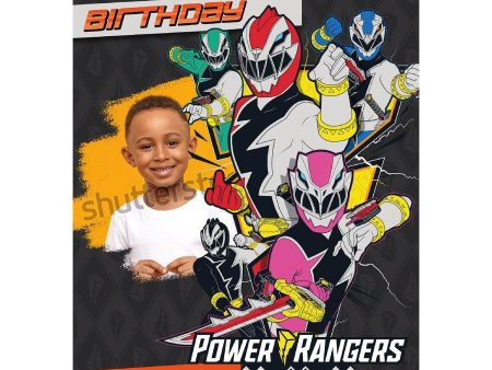 Power Ranger Personalised Birthday Card Supply