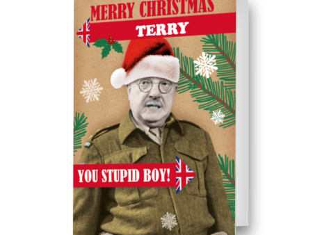 Dad s Army Personalised  You Stupid  Christmas Card on Sale