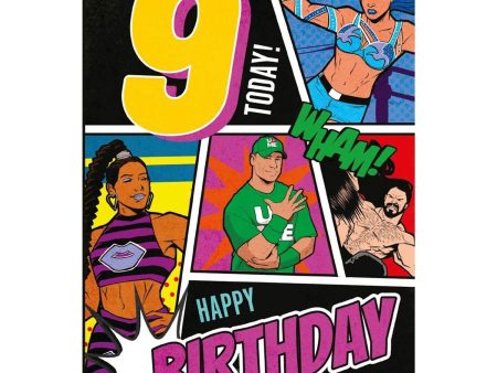 WWE Birthday Card Age 9 Supply