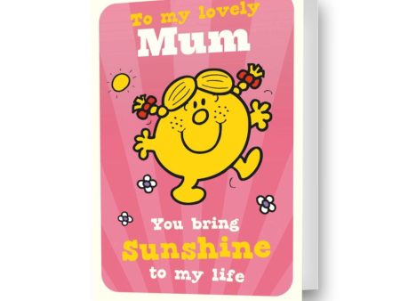 Mr Men & Little Miss Personalised  You Bring Sunshine To My Life  Mother s Day Card Online