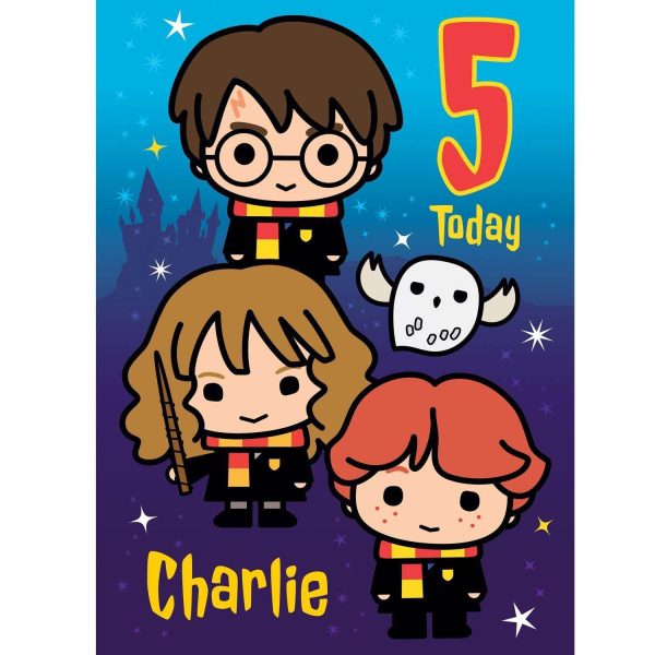 Harry Potter Personalised Any Age & Name Birthday Card Cheap