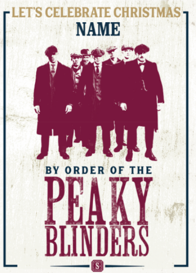 Peaky Blinders Personalised Christmas Card Discount