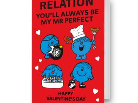 Mr Men & Little Miss Personalised  Mr. Perfect  Valentine s Day Card For Sale