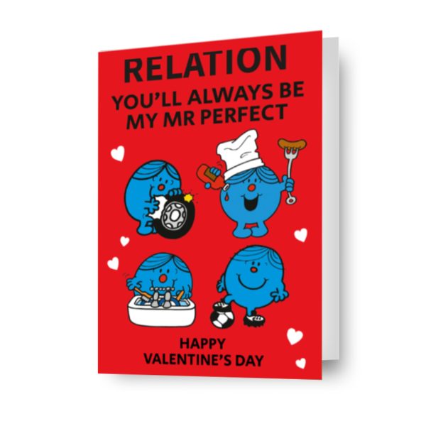 Mr Men & Little Miss Personalised  Mr. Perfect  Valentine s Day Card For Sale