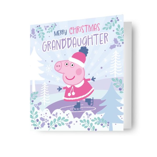 Peppa Pig Granddaughter Christmas Card Supply