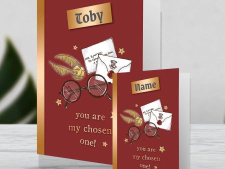 Harry Potter Giant Personalised  You re My Chosen One  Valentine s Day Card Cheap