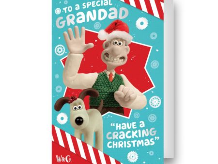 Wallace & Gromit Grandad Christmas Card For Sale