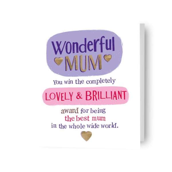 Brightside  Wonderful Mum  Birthday Card Discount