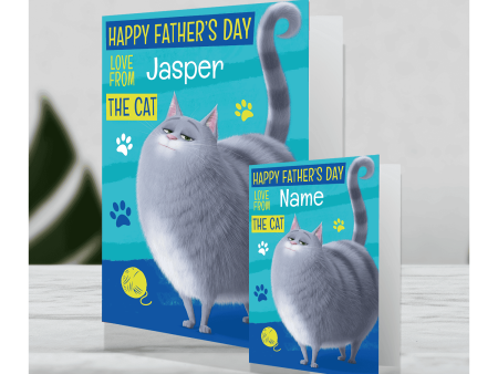 The Secret Life of Pets Giant Personalised Father s Day Card  From The Cat  Hot on Sale