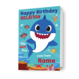 Baby Shark Personalised Any Relation & Name Birthday Card Online Hot Sale