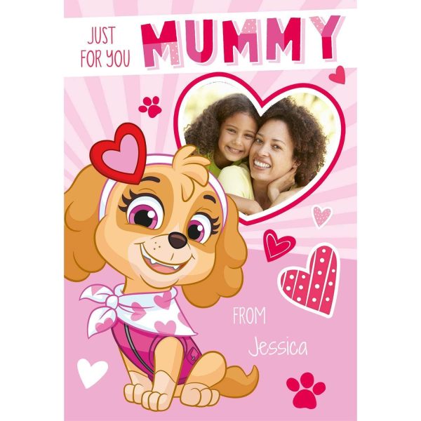 Paw Patrol Personalised  Mummy  Valentine s Day Photo Card Online now