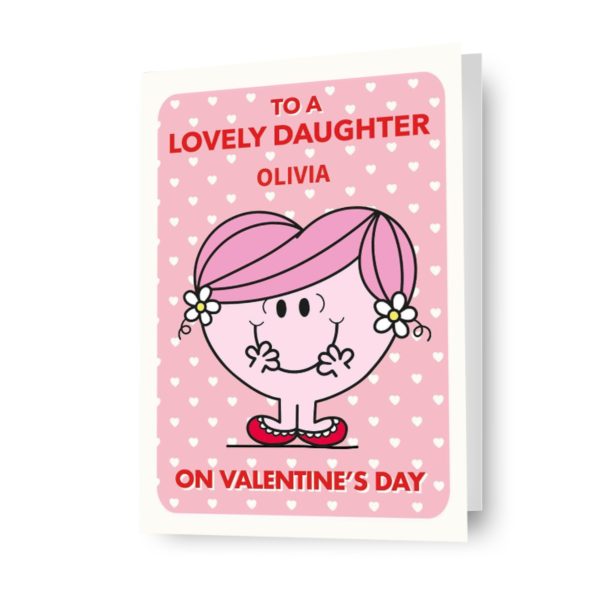 Mr Men & Little Miss Personalised  Lovely Niece  Valentine s Day Card Online Sale