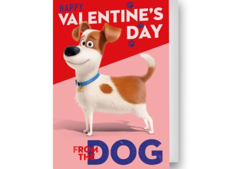 The Secret Life Of Pets  From The Dog  Valentine s Day Card Supply