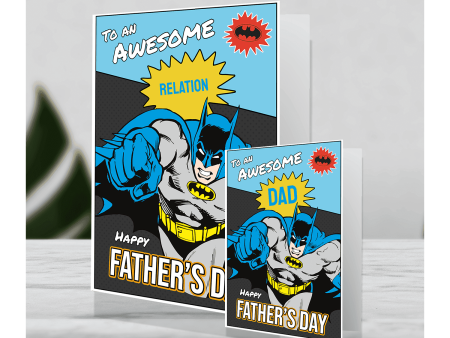 Batman Giant Personalised  Awesome Dad  Father s Day Card Supply