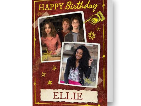 Harry Potter Personalised Any Name & Photo Birthday Card Online Hot Sale