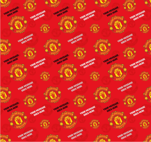 Manchester United FC Personalised Wrapping Paper For Sale