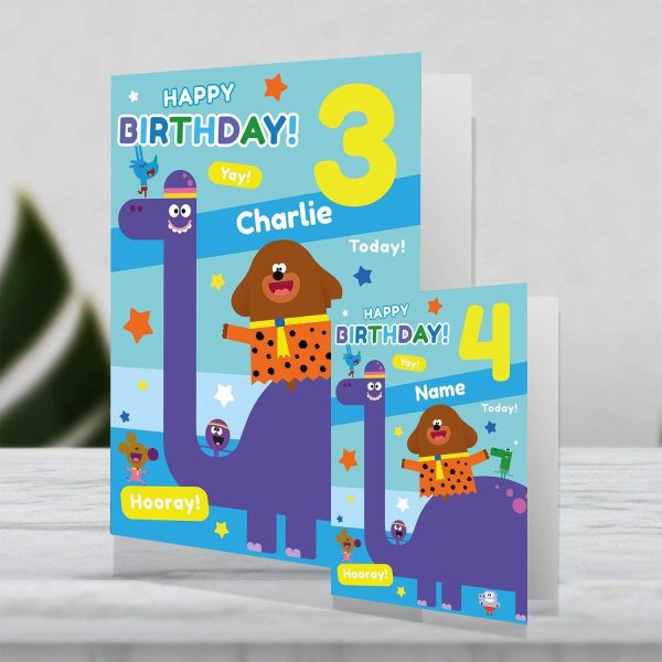 Hey Duggee Giant Personalised Dinosaur Birthday Card For Sale