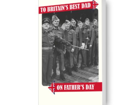 Dad s Army  Britian s Best Dad  Father s Day Card For Cheap