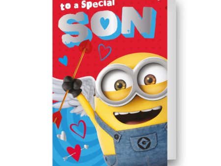 Despicable Me Minions  Special Son  Valentine s Day Card Online Hot Sale