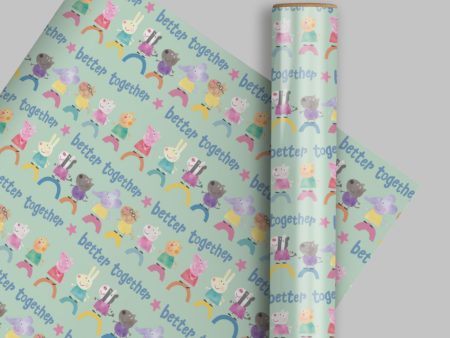 Peppa Pig 2m Roll Wrapping Paper Discount