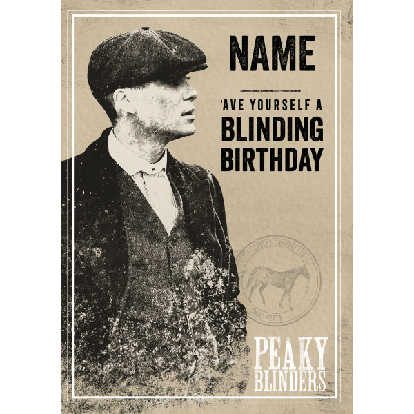 Peaky Blinders Personalised  Blinding  Birthday Card Online Hot Sale