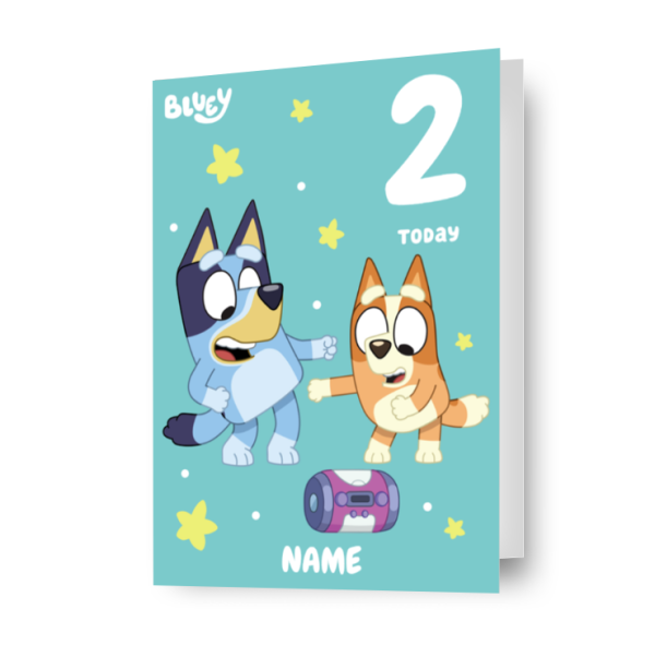 Bluey Personalised Birthday Card Online