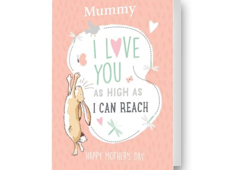 Guess How Much I Love You Personalised  As High As I Can Reach  Mother s Day Card Supply