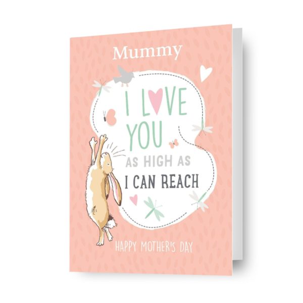 Guess How Much I Love You Personalised  As High As I Can Reach  Mother s Day Card Supply