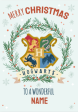 Harry Potter Personalised Hogwarts Crest Christmas Card Discount