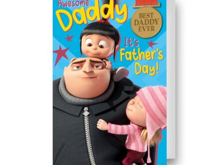 Despicable Me Minions  Awesome Daddy  Father s Day Card Online