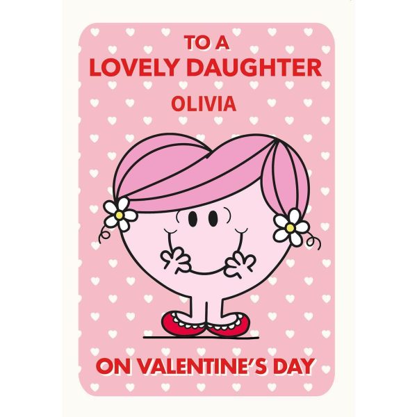 Mr Men & Little Miss Personalised  Lovely Niece  Valentine s Day Card Online Sale