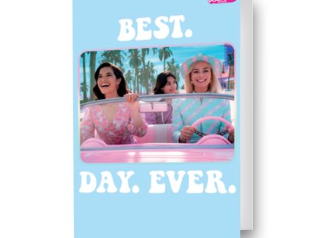 Barbie Movie Personalised  Best. Day. Ever  Birthday Card on Sale