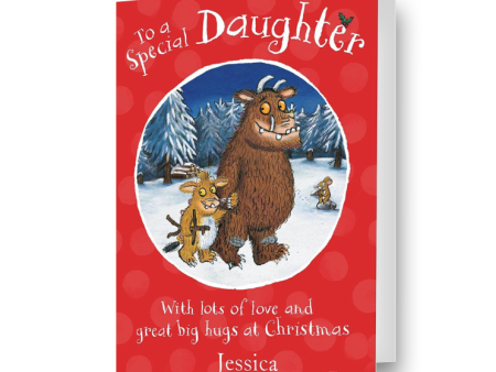 The Gruffalo Personalised  Special Daughter  Christmas Card For Sale