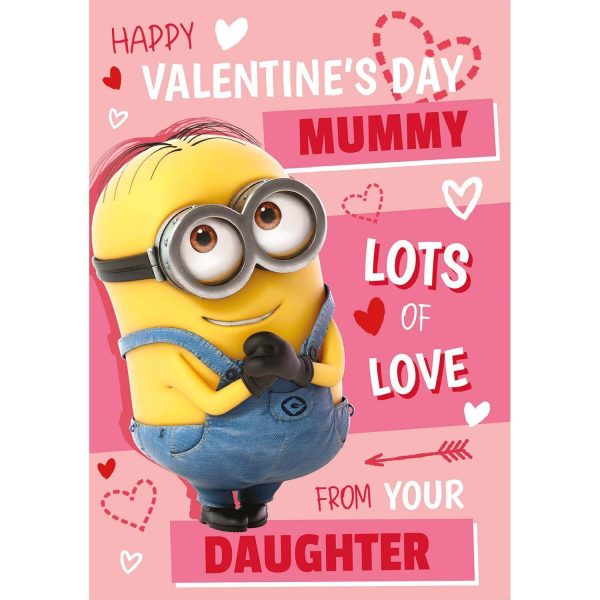 Despicable Me Minions Personalised  Lots Of Love  Valentine s Day Card Fashion