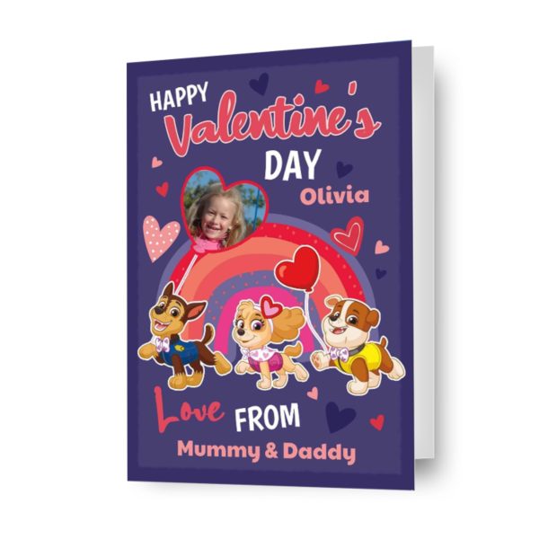 Paw Patrol Personalised  From Mummy and Daddy  Valentine s Day Photo Card Online Hot Sale