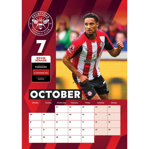 BRENTFORD FC 2025 A3 CALENDAR Online now