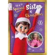 Elf On The Shelf Personalised  Sister  Christmas Photo Card Discount