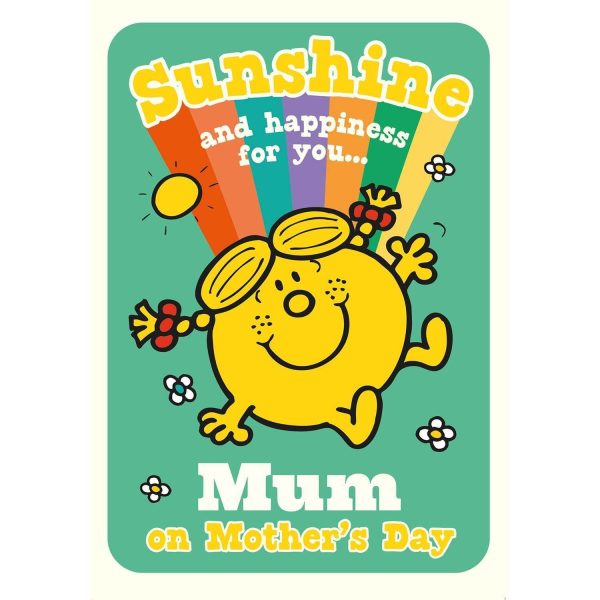 Mr Men & Little Miss Personalised  Sunshine & Happiness  Mother s Day Card Discount