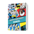 Batman Personalised Comic Birthday Card Discount