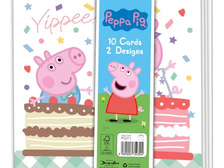 Peppa Pig Multipack of 10 Cards Fashion