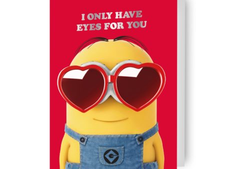 Despicable Me Minions  I Only Have Eyes For You!  Valentine s Day Card For Sale