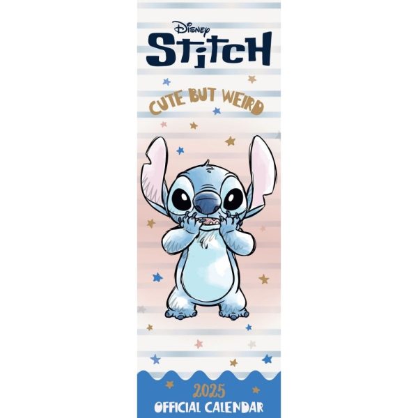 DISNEY STITCH 2025 SLIM CALENDAR (PLASTIC-FREE) Sale