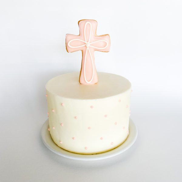 Blue or Pink Cross Cake For Discount