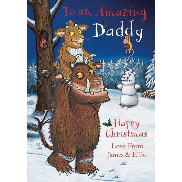 The Gruffalo Personalised  Amazing Daddy  Christmas Card Supply