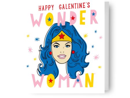 Wonder Woman  Galentines  Valentine s Day Card For Discount