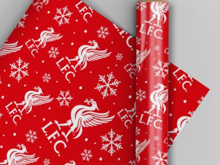 Liverpool FC Christmas 3m Roll Wrapping Paper Fashion