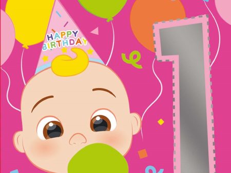 CoComelon Age 1 Birthday Card For Cheap