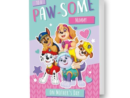 Paw Patrol Personalised  Pawsome  Mother s Day Card For Discount