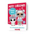 LOL Surprise Personalised Photo Christmas Card For Sale