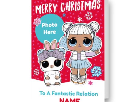 LOL Surprise Personalised Photo Christmas Card For Sale